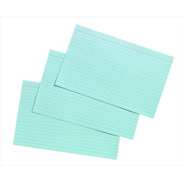Pen2Paper 5 x 8 In. Heavyweight Ruled Index Card; Blue; Pack - 100 PE1206285